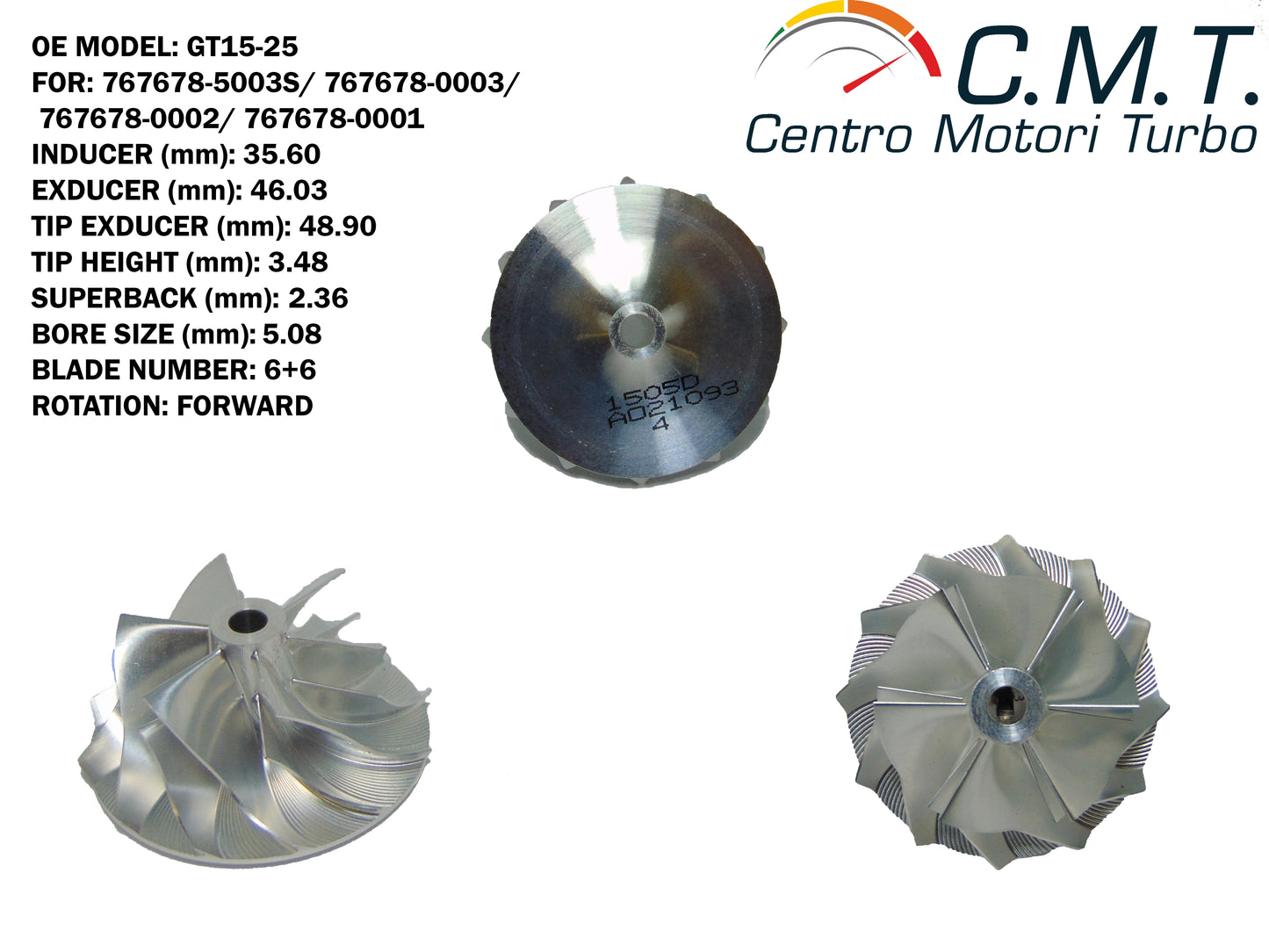 Girante Compressore in Avional 1505