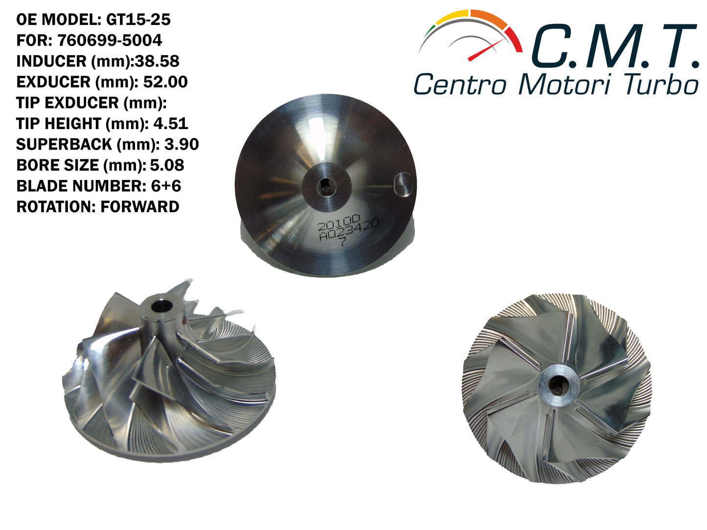 Girante Compressore in Avional 2010