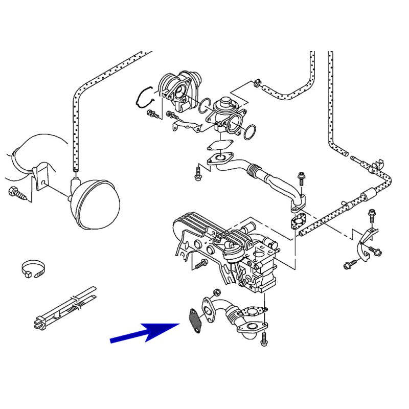 PIASTRA DI CHIUSURA DA 3 MM CON GUARNIZIONE DEL COLLETTORE DI SCARICO PER VW AUDI SEAT SKODA CON MOTORI 1.9 2.0 TDI