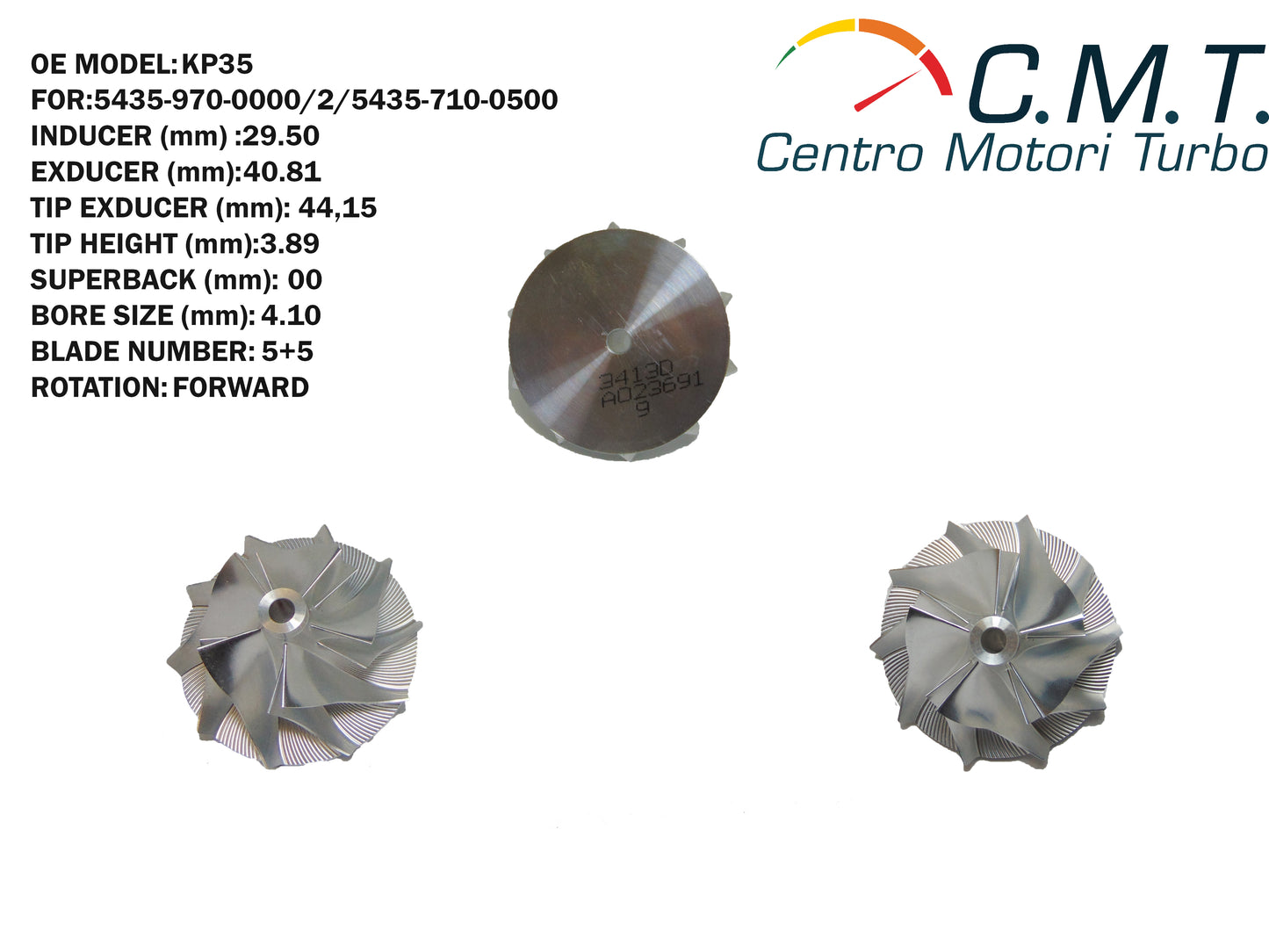 Girante Compressore in Avional 3413