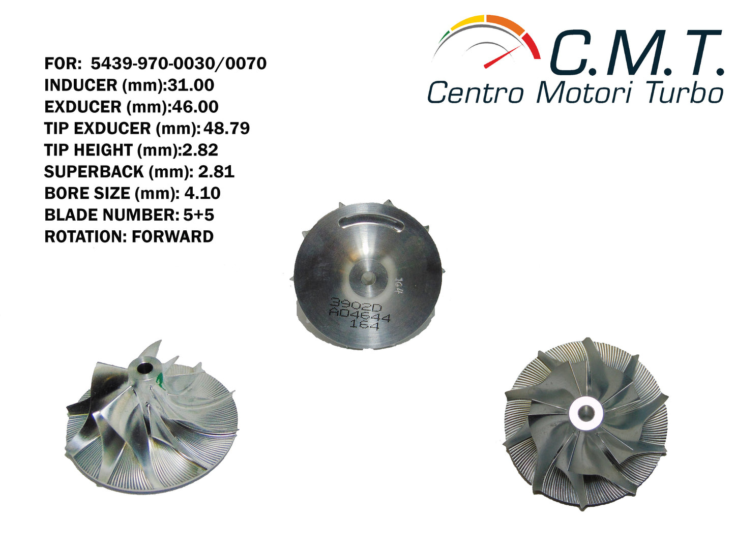 Girante Compressore in Avional 3902