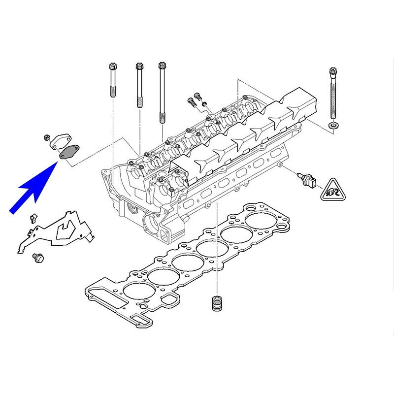 PIASTRA DI CHIUSURA POMPA ARIA SECONDARIA CON GUARNIZIONE PER MOTORI BMW M52 M54