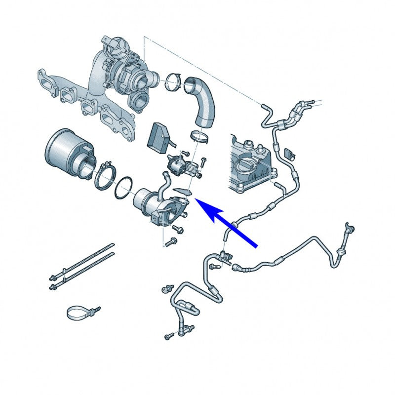 PIASTRA DI CHIUSURA EGR PER VW AUDI SEAT SKODA CON MOTORI 1.6 2.0 TDI CR