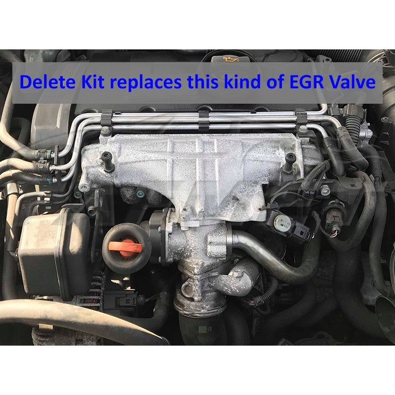 KIT ELIMINAZIONE RIMOZIONE EGR PER VW AUDI SEAT SKODA CON MOTORI 2.0 TDI CBBB CAGA BMN BKD