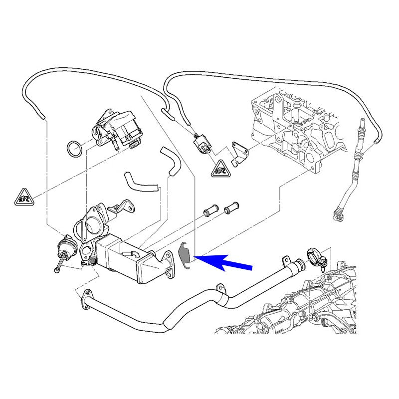 PIASTRA DI CHIUSURA VALVOLA EGR PER MOTORI DIESEL BMW N47 N47S N57 N57S