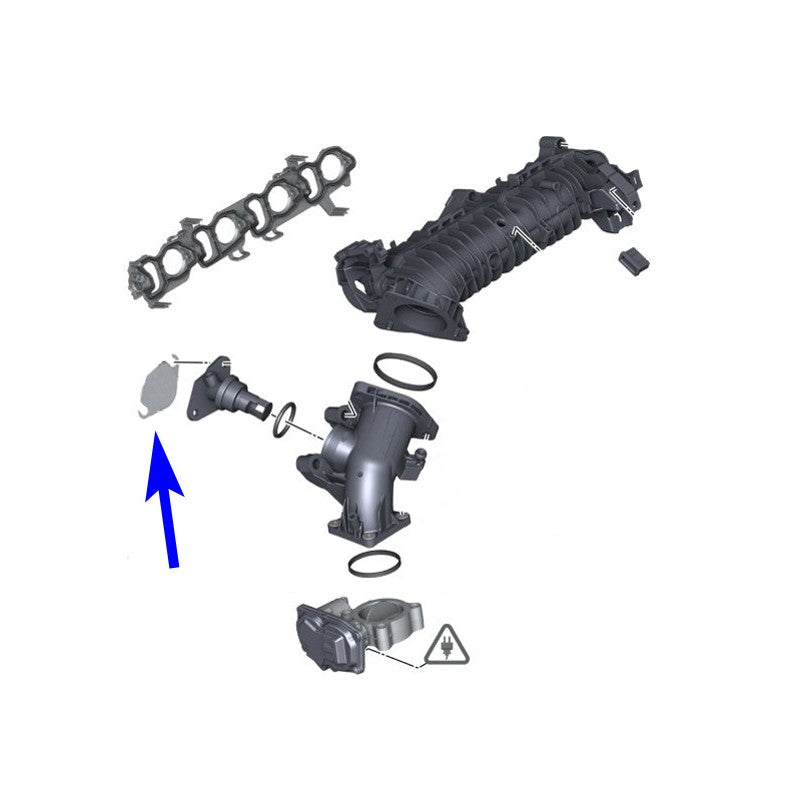 PIASTRA DI CHIUSURA VALVOLA EGR PER MOTORI DIESEL BMW MINI N47N N47C N47S1 N57N N57X, N57Z B37 B37B B47 B47B B47D B47N