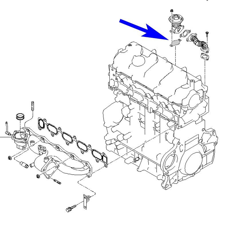 PLAQUE DE FERMETURE DE VANNE EGR AVEC JOINTS POUR KIA HYUNDAI AVEC MOTEURS 1.5 2.0 2.2 2.5 CRDI
