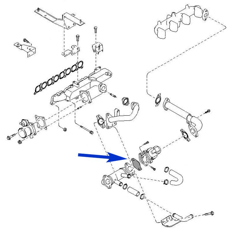 PLAQUE DE FERMETURE DE VANNE EGR AVEC JOINTS POUR KIA HYUNDAI AVEC MOTEURS 1.5 2.0 2.2 2.5 CRDI