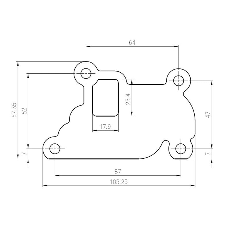 PIASTRA CHIUSURA VALVOLA EGR CON GUARNIZIONI PER MOTORI BENZINA OPEL 1.0 12V, 1.2 1.4 16V