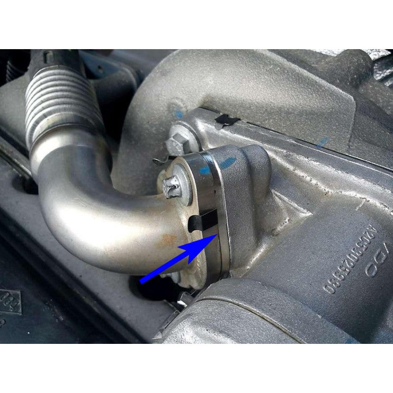 PIASTRA DI CHIUSURA VALVOLA EGR CON GUARNIZIONI PER RENAULT CON MOTORI 1.9 DCI F9Q