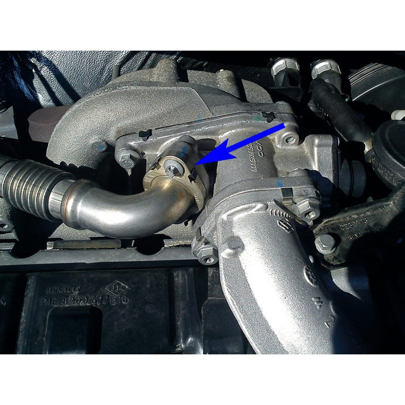 PIASTRA DI CHIUSURA VALVOLA EGR CON GUARNIZIONI PER RENAULT CON MOTORI 1.9 DCI F9Q
