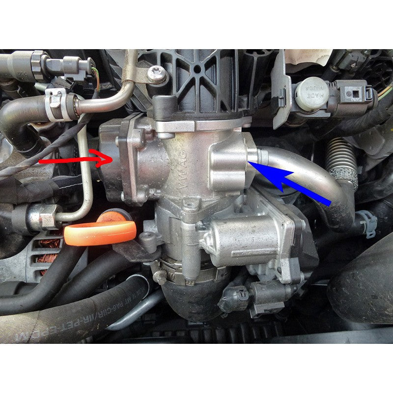 PIASTRA DI CHIUSURA VALVOLA EGR CON GUARNIZIONI PER VW AUDI SEAT SKODA CON 2.0 TDI CR 1ST GEN. MOTORI