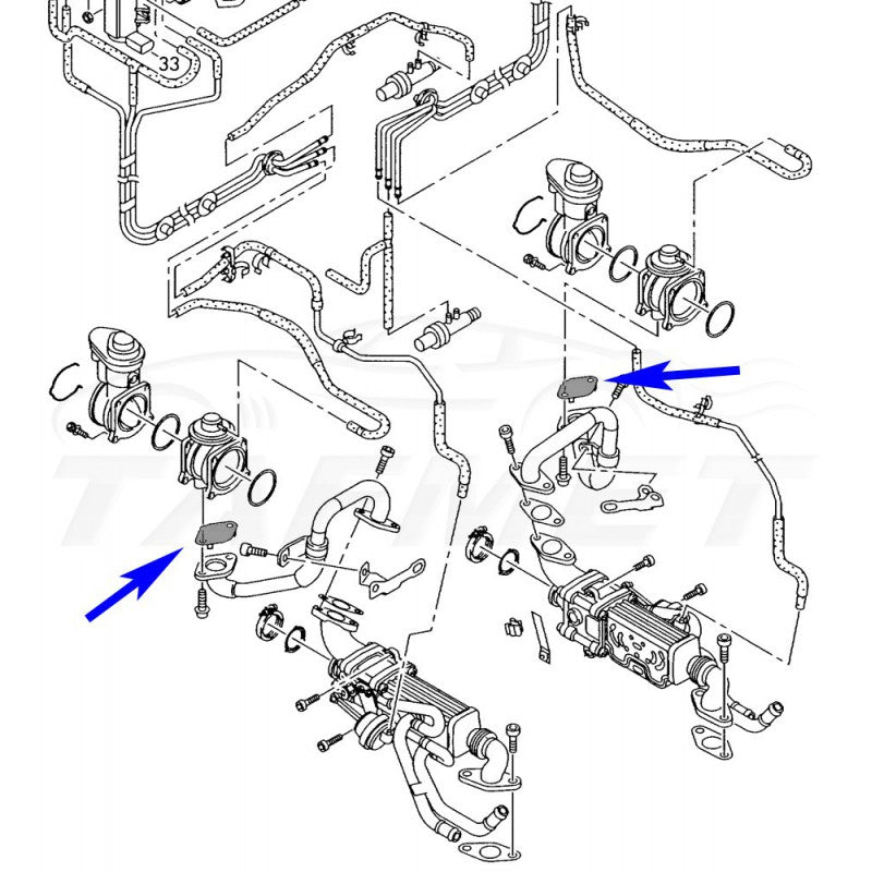 PIASTRE DI CHIUSURA VALVOLA EGR PER VW PHAETON TOUAREG CON MOTORI V10 5.0 TDI