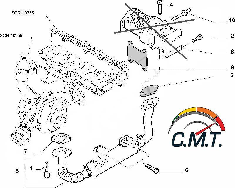 Tappo EGR per 1.9 16V Fiat, Alfa e Lancia