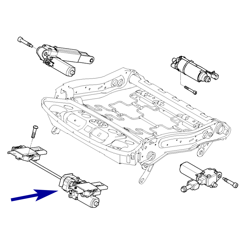 INGRANAGGIO DI RIPARAZIONE ATTUATORE SEDILE PER BMW 5' 7' X5 X6