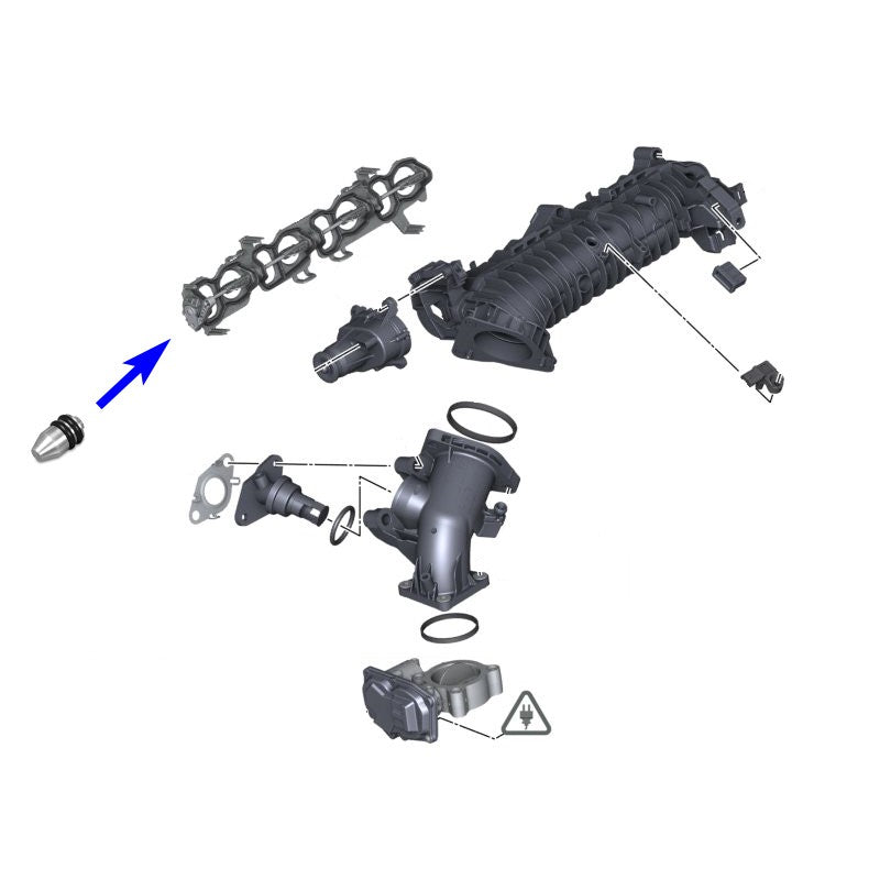 COLECTOR DE ADMISIE SI CAPACE PENTRU MOTORE DIESEL BMW N47 N47S 2.0