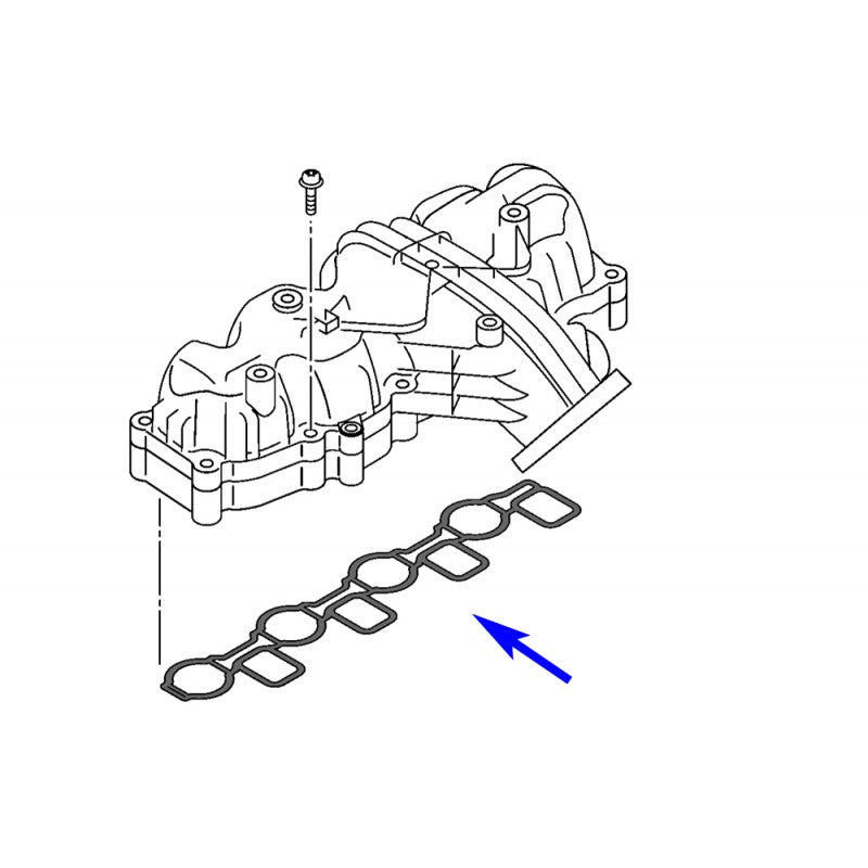 Kit di rimozione della valvola a farfalla con guarnizione e staffa di riparazione P2015 per VW Audi Seat Skoda 2.0 TDI CR