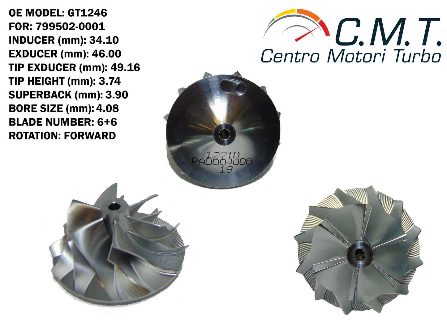 Girante Compressore in Avional 1271