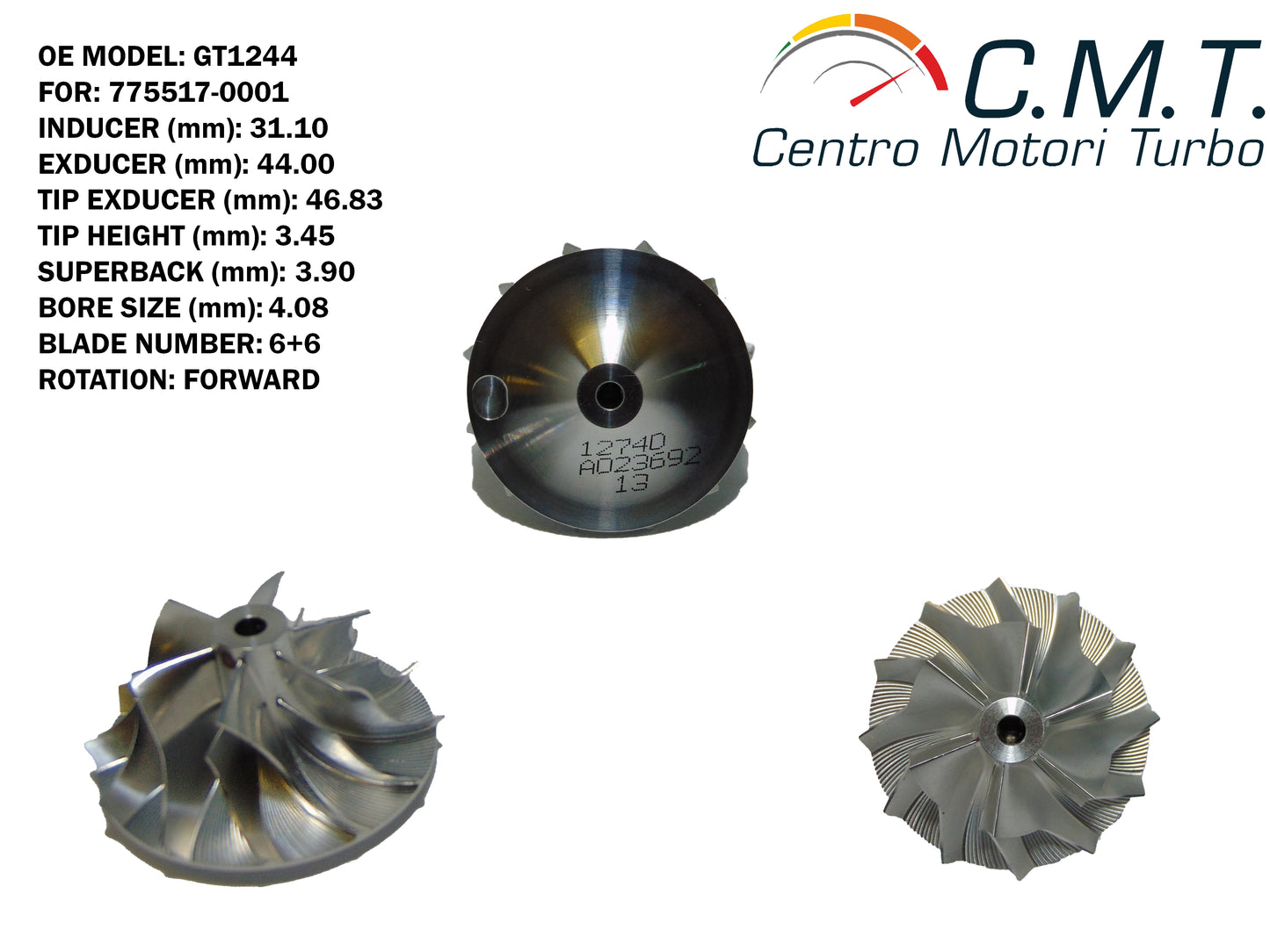 Girante Compressore in Avional 1274