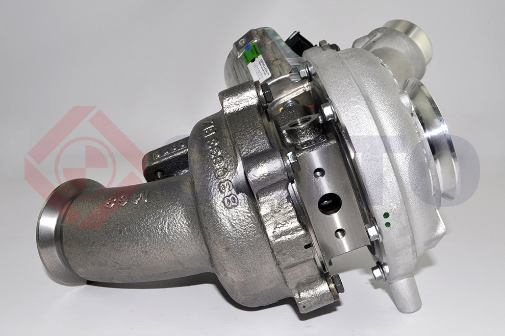GARRETT 839765-5001S — foto di catalogo del turbo originale di base, vista 3; non documenta le maggiorazioni CMT