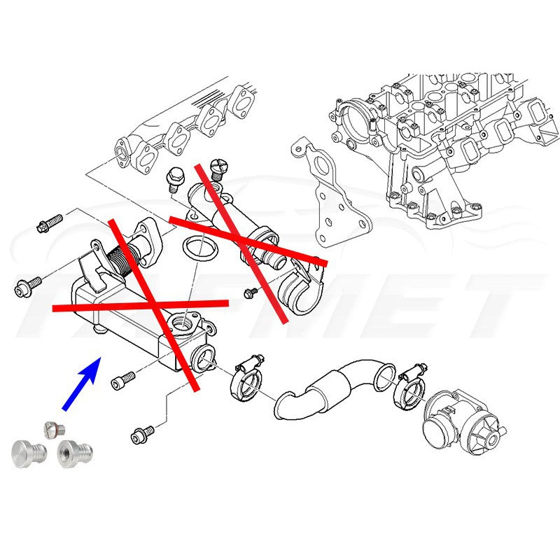 Kit Eliminazione Valvola EGR Per BMW 2.0 B47 Diesel - Tafmet Tuning - Foto 4