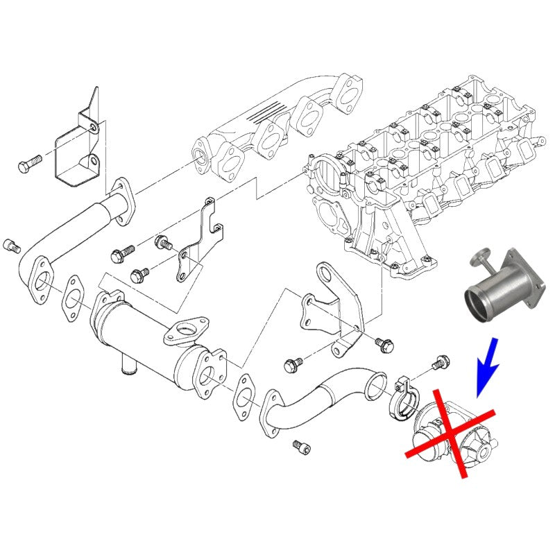 Kit di eliminazione EGR per Land Rover Freelander BMW con motori 2.0 2.5 3.0 D M47 M57