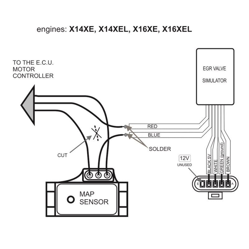 Simulatore EGR con piastra di chiusura per motori a benzina Opel Vauxhall 1.4 1.6 16V