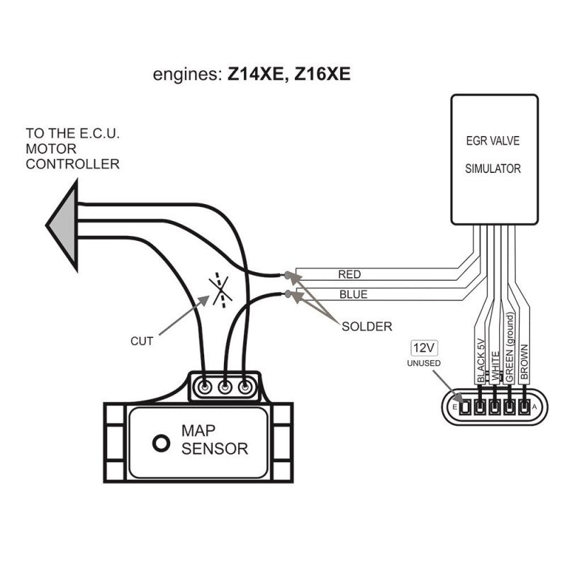 Simulatore EGR con piastra di chiusura per motori a benzina Opel Vauxhall 1.4 1.6 16V
