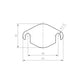 Piastra di chiusura della valvola EGR per motori Citroen Peugeot Ford DW10CTED4 2.0 HDi TDCi 140 163 CV Euro 5