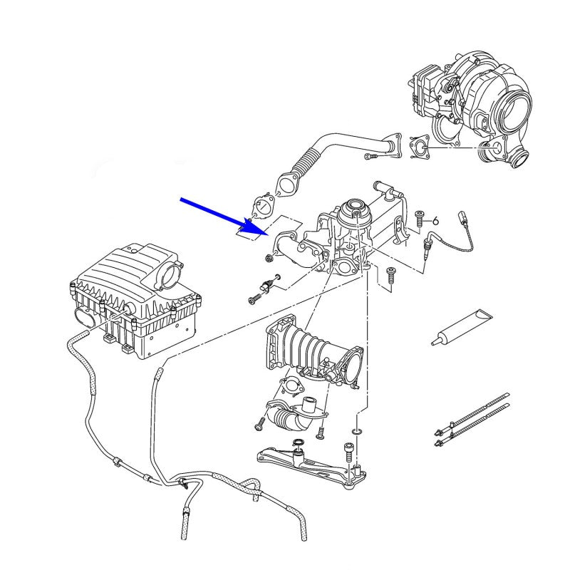 Guarnizioni della piastra di chiusura della valvola EGR per Audi A4 A5 A6 A7 Q7 VW Amarok con motori 3.0 TDI CRT CZV DDX CZZ