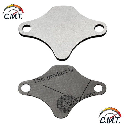 Piastra di chiusura della valvola EGR con guarnizione per Opel Vauxhall con motori a benzina con connettore EGR verticale