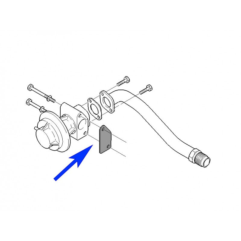 Piastra di chiusura della valvola EGR con guarnizioni per Mitsubishi Jeep Alfa Romeo Fiat 2.5 2.8 3.2 Diesel