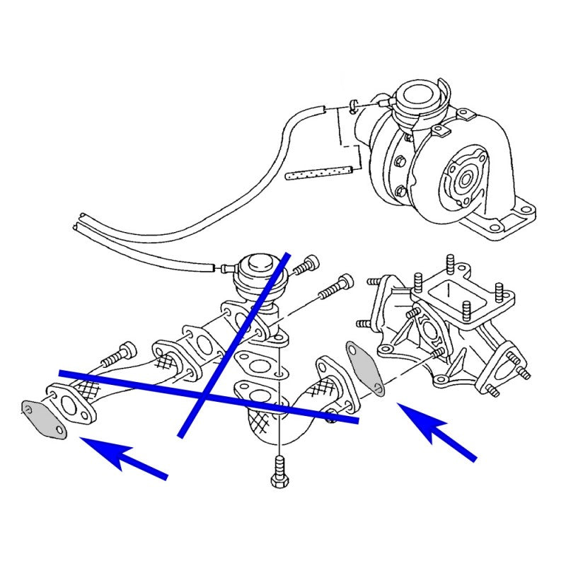 Piastre di chiusura della valvola EGR con guarnizioni per VW Audi Seat Skoda con motori V6 2.5 TDI