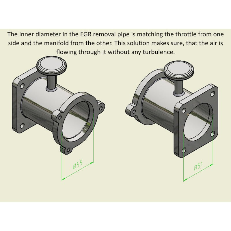 Kit di eliminazione della valvola EGR per BMW con motori 2.0 3.0 D M47N2 M57N2