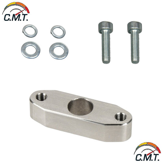 Flangia adattatrice in acciaio inox per sensore MAP intercooler per motori a benzina BMW N54 N63 N74