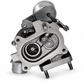 Turbina Maggiorata IHI RHF3 VL38 con attuatore color metallo - vista posteriore