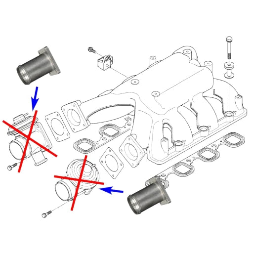 Kit di eliminazione della valvola EGR per BMW E38 E65 con motori diesel M67 4.0
