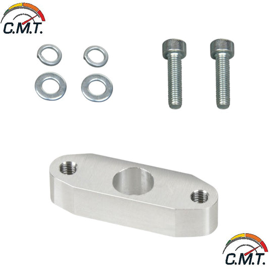 Flangia adattatrice in alluminio per sensore MAP intercooler con superficie arrotondata per motori a benzina BMW N54 N63 N74