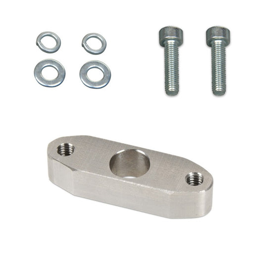 Flangia adattatrice in acciaio inox per sensore MAP intercooler con superficie arrotondata per motori a benzina BMW N54 N63 N74