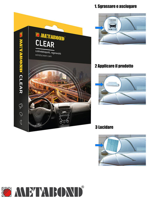 Metabond Clear – Trattamento idrorepellente per vetro/parabrezza