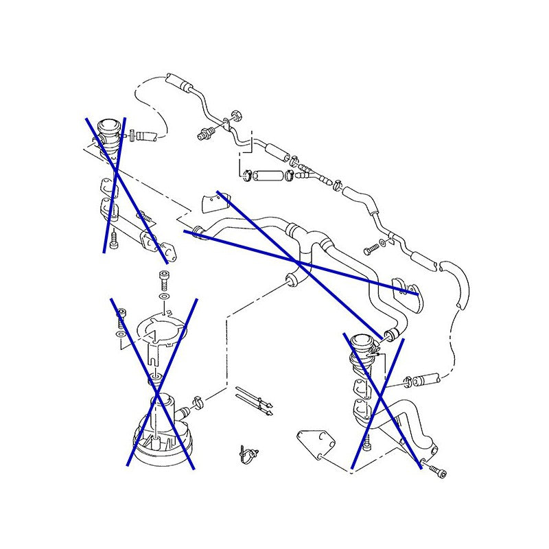 PIASTRA DI CHIUSURA INIEZIONE ARIA SECONDARIA SAI PER AUDI VW SKODA 2.8 3.0 3.7 V6 4.2 V8