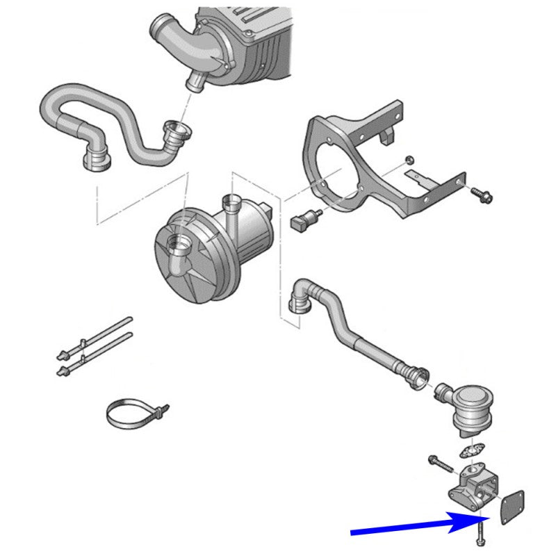 Piastre di eliminazione della pompa dell'aria secondaria per VW Audi Seat Skoda 1.6 BSE CCSA CHGA CMXA