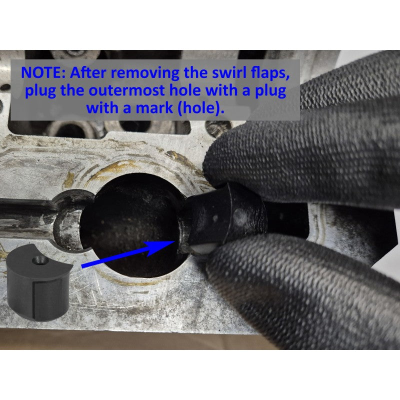 Kit di rimozione e eliminazione della valvola a vortice adatto per Volvo S40 V50 S60 V70 XC60 2.4 Diesel D5244 D5