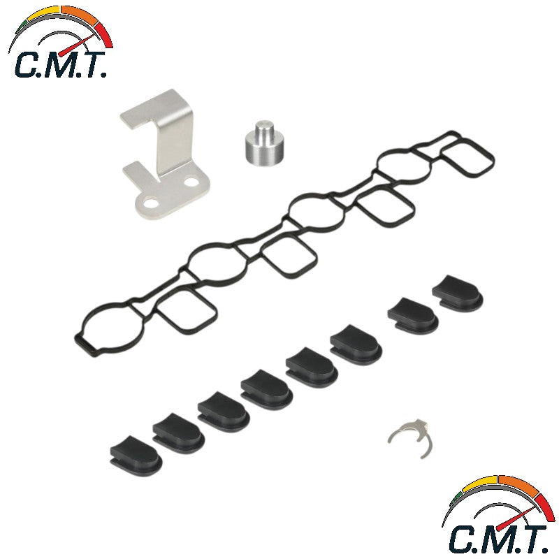 Kit di rimozione ed eliminazione della valvola a farfalla con guarnizione e staffa di riparazione P2015 per Audi VW Seat Skoda con motori 2.0 TDI CR