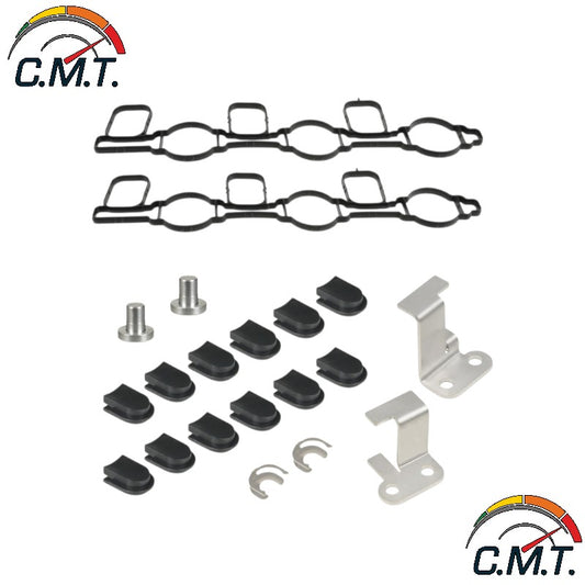 Kit di rimozione della valvola di turbolenza con guarnizioni e staffa di riparazione P2015 per motori diesel 2.7 3.0 V6 TDI