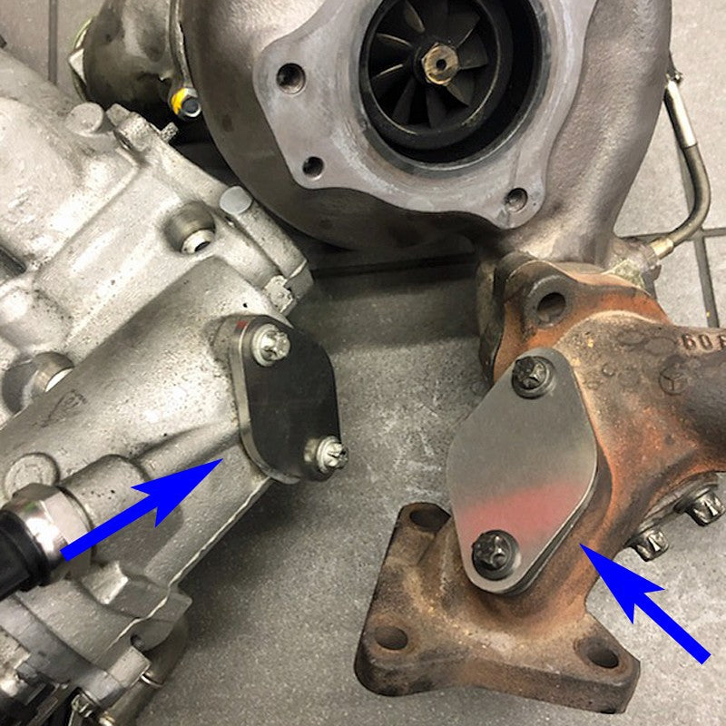 Piastre di chiusura della valvola EGR con guarnizioni per Mercedes con motori diesel OM 642 V6 3.0 CDI